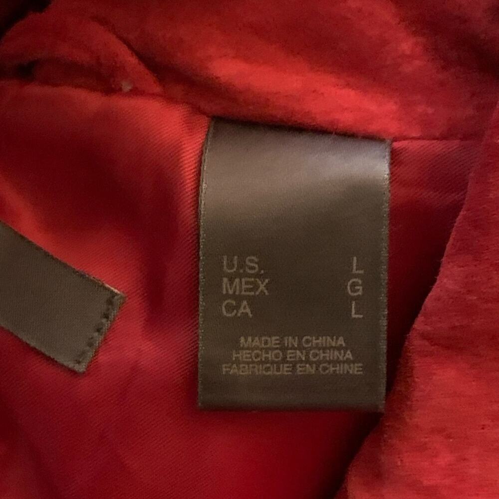 Liz Claiborne 100% Suede Button Up Jacket Coat sz L - Picture 7 of 9